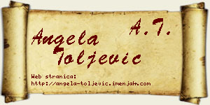 Angela Toljević vizit kartica